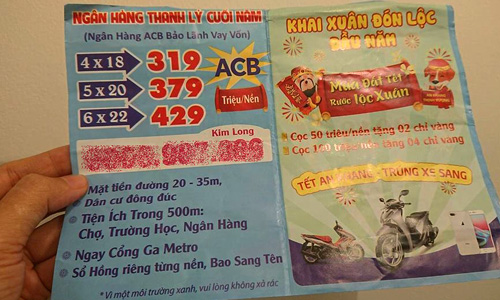Đất nền thanh lý siêu rẻ rao bán khắp Sài Gòn dịp cuối năm