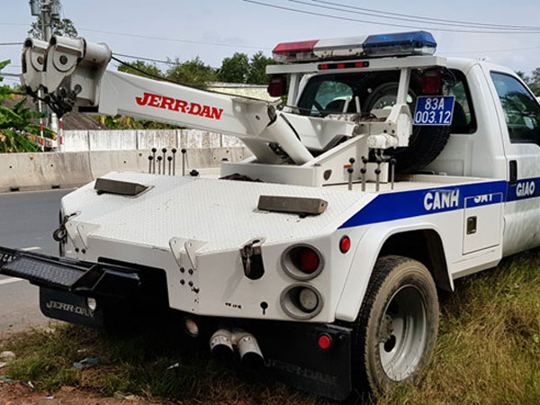 Xe kéo xuất hiện tại BOT Sóc Trăng