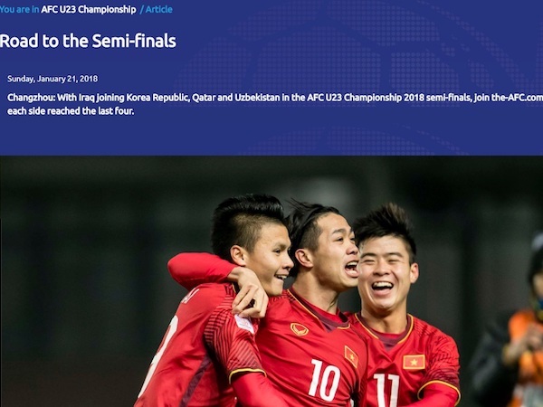 AFC nhầm lẫn, gạch tên U23 Việt Nam ra khỏi bán kết