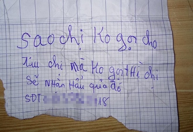 Bình Dương: Nữ công nhân liên tục bị mất đồ lót, nhận thư khủng bố từ tên trộm nhí