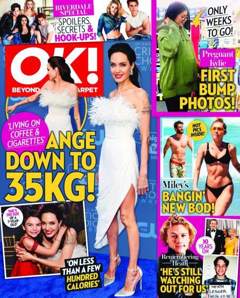 Angelina Jolie chỉ nặng 35 kg vì nhịn ăn và không ngừng uống cà phê, hút thuốc?