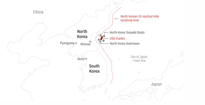 Triều Tiên bắt tận tay tàu gián điệp, Mỹ bẽ bàng nhận lỗi, suýt nổ ra chiến tranh hạt nhân