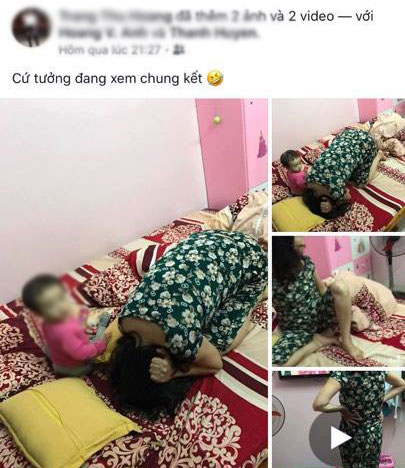 Giữ lời hứa, ông bố Nghệ An nhảy xuống ao mừng Việt Nam thắng