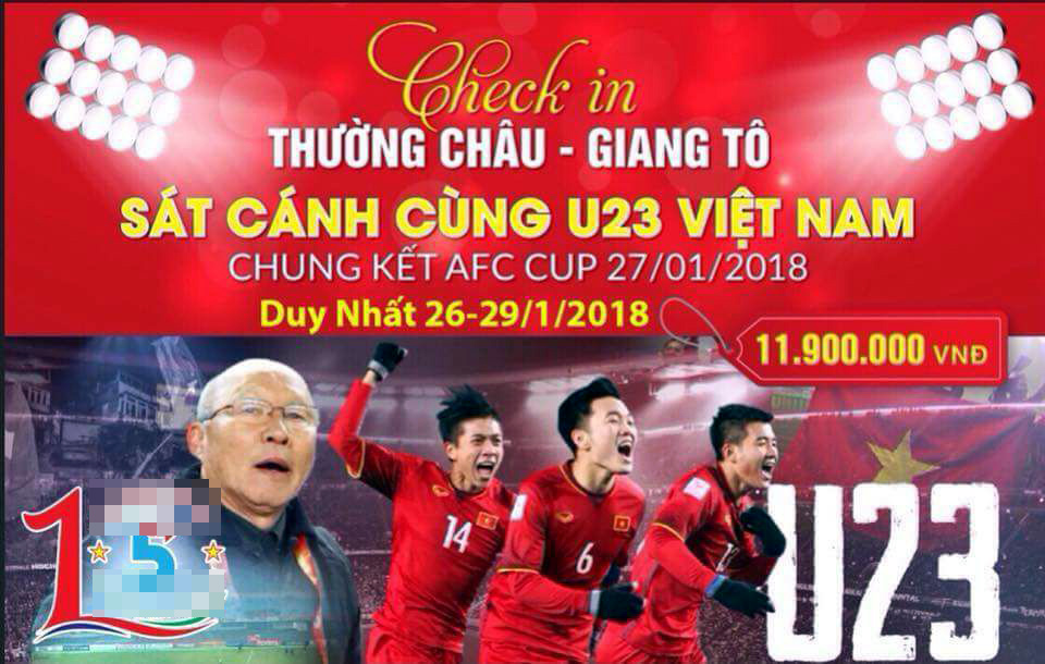 Thuê máy bay chở cả đoàn sang Trung Quốc cổ vũ U23 Việt Nam