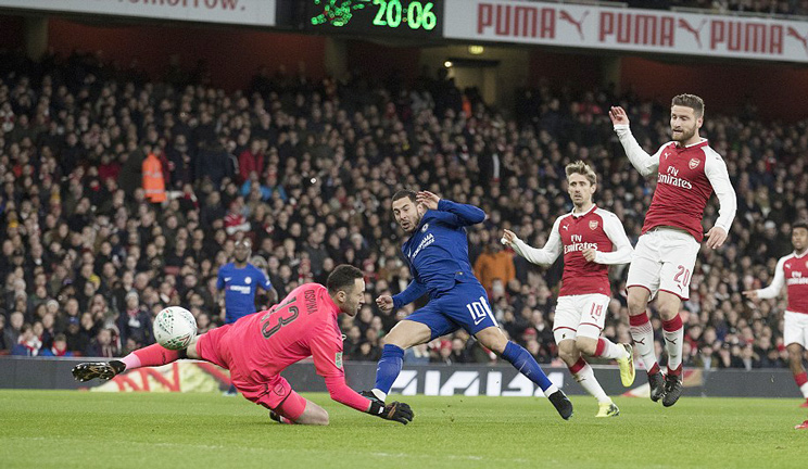 Đánh gục Chelsea, Arsenal vào chung kết cup Liên đoàn Anh