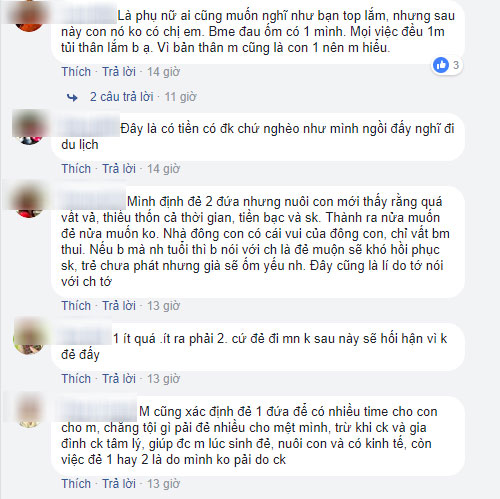 Chia sẻ quan điểm chỉ muốn đẻ 1 con rồi đi chơi cho hết thanh xuân, mẹ trẻ này khiến chị em tranh cãi dữ dội