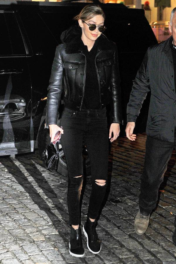 Tủ đồ toàn quần jeans lửng sành điệu của Gigi Hadid