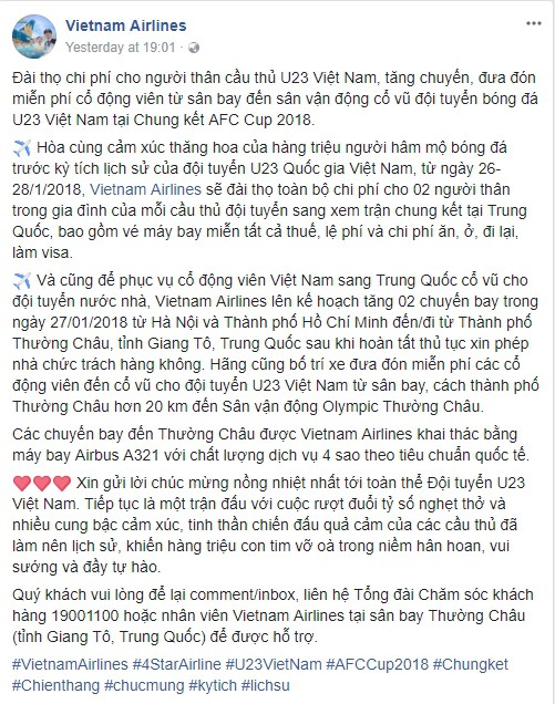 Sức nóng trước trận chung kết của U23 Việt Nam: Gian nan săn vé máy bay, cháy tour du lịch tới Thường Châu, Trung Quốc Sức nóng trước trận chung kết của U23 Việt Nam: Gian nan săn vé máy bay, cháy tour du lịch tới Thường Châu, Trung Quốc
