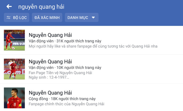 Gần 200 tài khoản giả Facebook cầu thủ, HLV U23 Việt Nam
