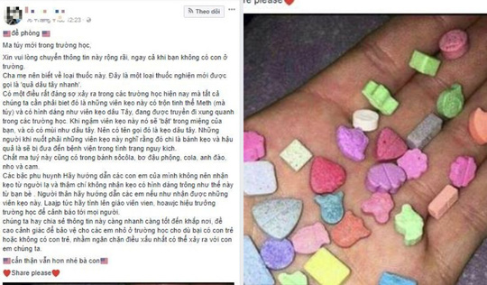 Điều tra thông tin ma túy quả dâu tây xuất hiện ở trường học