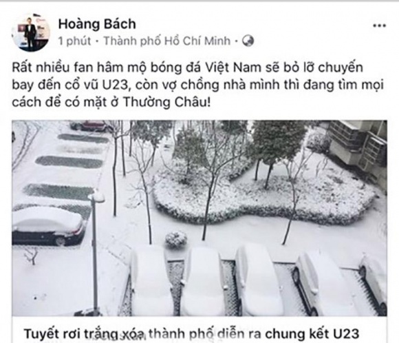 MC Phan Anh, Hoàng Bách...rầm rộ mua vé sang Trung Quốc cổ vũ U23 MC Phan Anh, Hoàng Bách...rầm rộ mua vé sang Trung Quốc cổ vũ U23