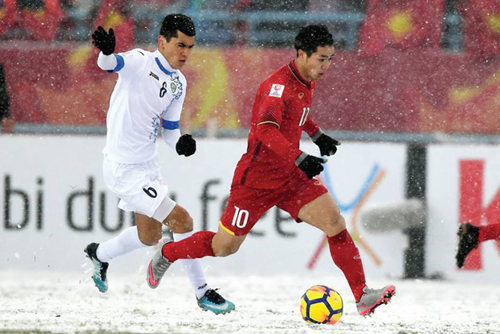 Đặng Phương Nam: ‘Đá trên sân băng được như U23 Việt Nam là quá giỏi rồi