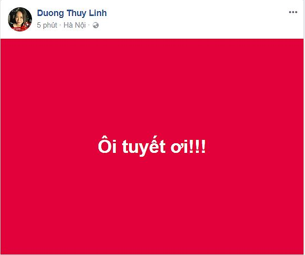 Sao Việt xót xa trước cảnh U23 VN thi đấu trong mưa tuyết trắng xóa