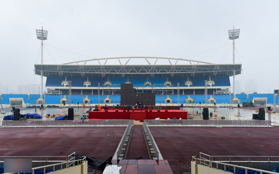 Không khí cổ vũ U23 Việt Nam nóng dần tại fanzone Mỹ Đình