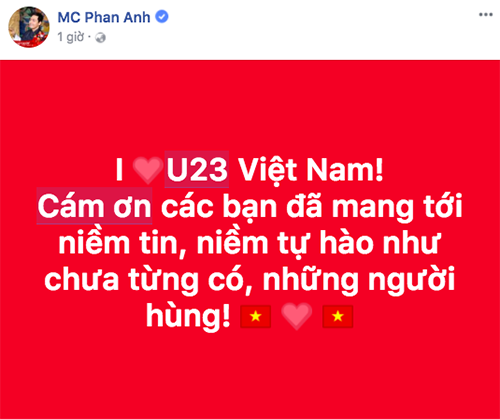 Mạng xã hội ngập tràn lời cảm ơn thầy trò đội tuyển U23 Việt Nam