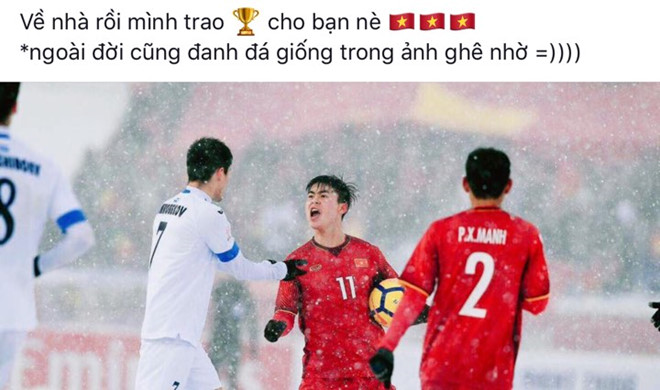 Bạn gái Quang Hải, Duy Mạnh: Về nhà thôi các chàng trai