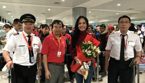 Chuyên cơ Tôi yêu Tổ quốc tôi cất cánh tới Thường Châu đón tuyển U23