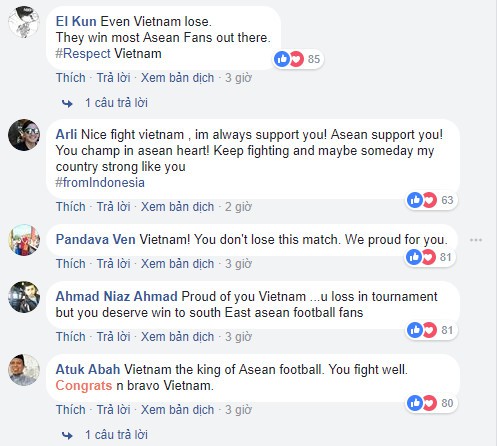 Cổ động viên Đông Nam Á: Việt Nam, các bạn không thua đâu!