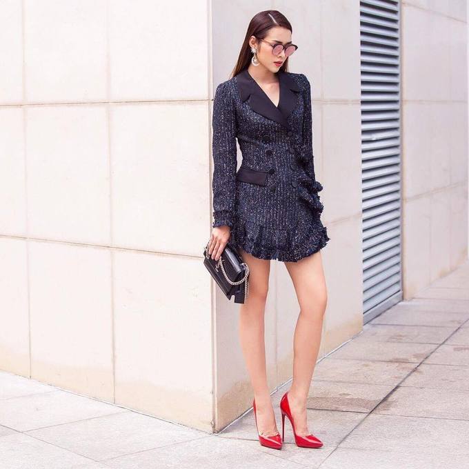 Đủ kiểu diện blazer dáng dài từ mỹ nhân Việt