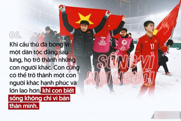 6 bài học thấm thía mà đội tuyển U23 Việt Nam đã thầm lặng gửi gắm đến người hâm mộ 6 bài học thấm thía mà đội tuyển U23 Việt Nam đã thầm lặng gửi gắm đến người hâm mộ