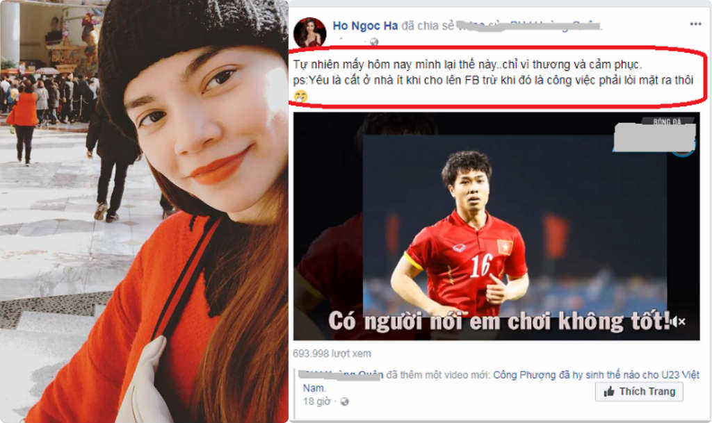 Hồ Ngọc Hà xúc động thương cầu thủ U23 muốn tặng hoa cho tất cả