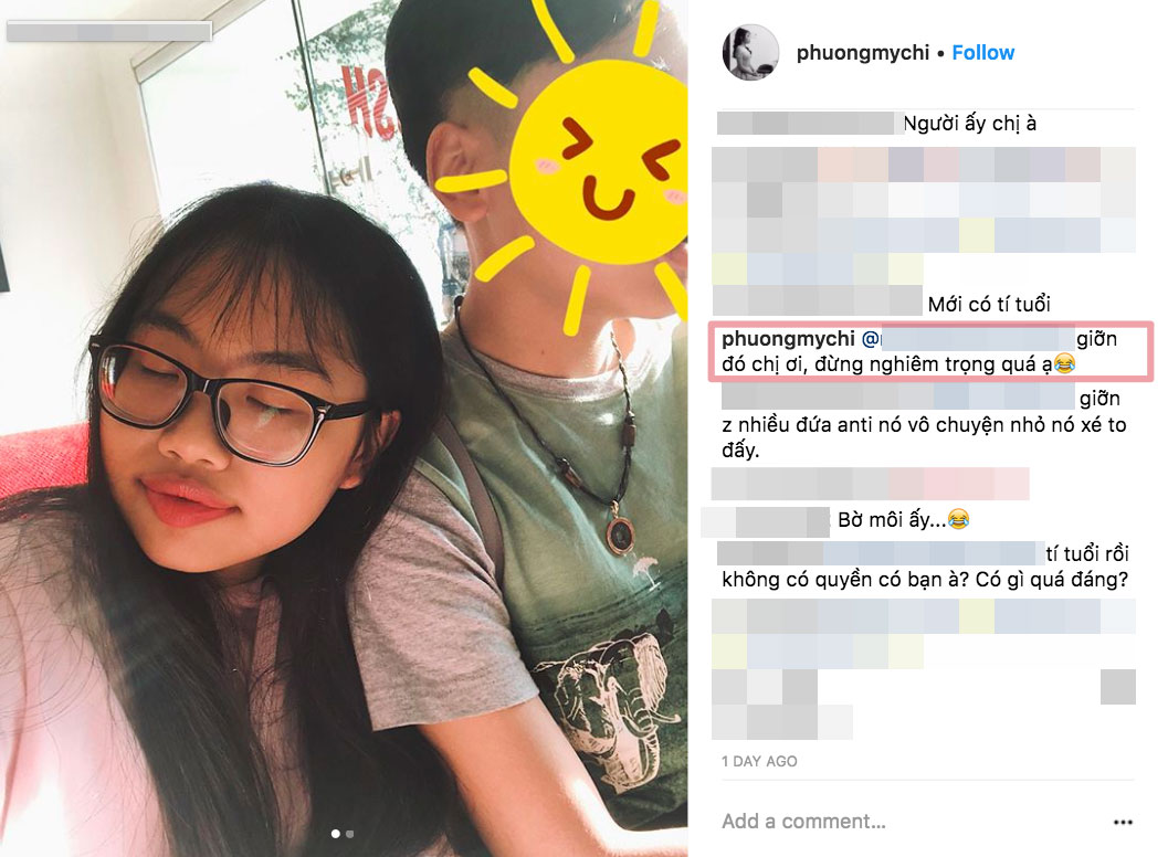 Bị chỉ trích vì nghi không lo học, có người yêu sớm, Phương Mỹ Chi lên tiếng phản pháo