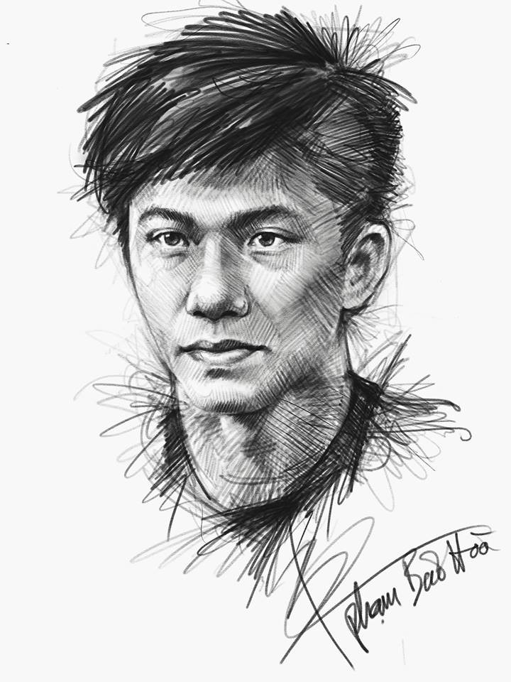 Trọn bộ tranh ký họa dàn cầu thủ cực phẩm U23 Việt Nam