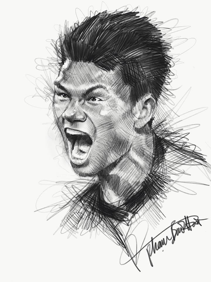 Trọn bộ tranh ký họa dàn cầu thủ cực phẩm U23 Việt Nam