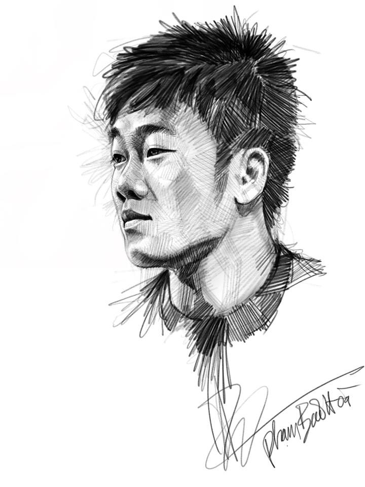 Trọn bộ tranh ký họa dàn cầu thủ cực phẩm U23 Việt Nam