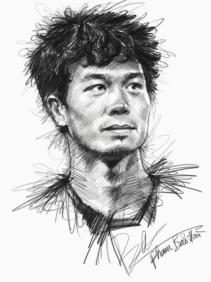 Trọn bộ tranh ký họa dàn cầu thủ cực phẩm U23 Việt Nam