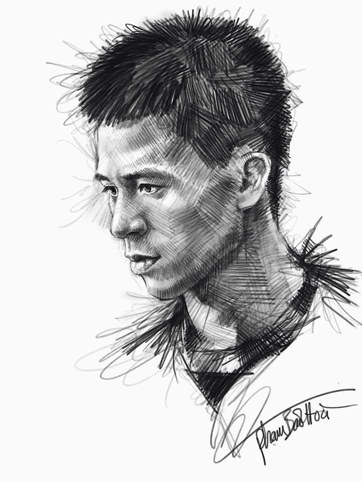 Trọn bộ tranh ký họa dàn cầu thủ cực phẩm U23 Việt Nam