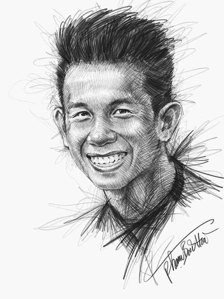 Trọn bộ tranh ký họa dàn cầu thủ cực phẩm U23 Việt Nam