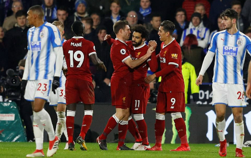 Liverpool đè bẹp Huddersfield Town, gia cố vị trí trong top 4