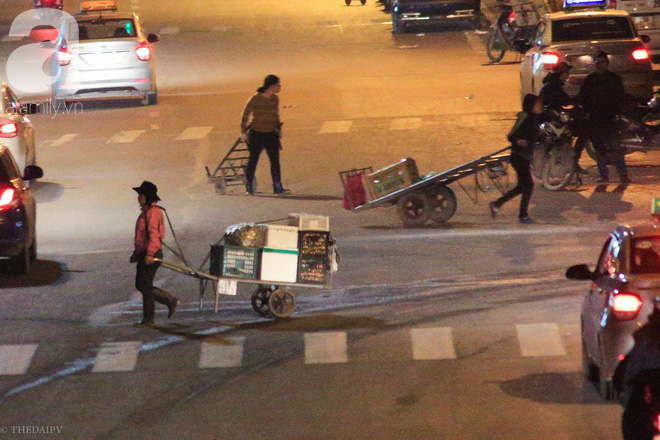 Cuộc sống về khuya của những người vận chuyển trong đêm Hà Nội 8 độ rét thấu xương