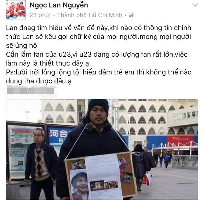 Dàn sao Việt đồng lòng kêu gọi xin chữ ký, đòi lại công bằng cho bé Nhật Linh