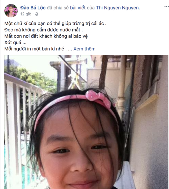 Dàn sao Việt đồng lòng kêu gọi xin chữ ký, đòi lại công bằng cho bé Nhật Linh