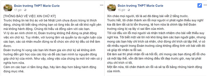Trường Marie Curie nói gì về kêu gọi không ký ủng hộ bé Nhật Linh?