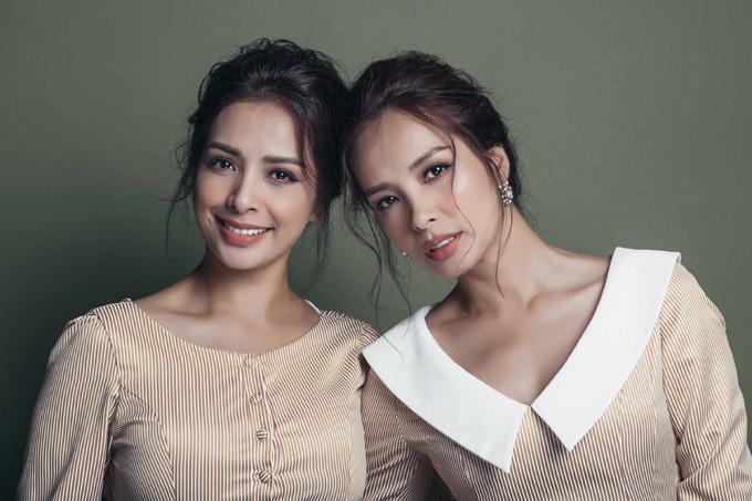 Chị em sinh đôi Thuý Hằng - Thuý Hạnh đẹp không tỳ vết trong bộ hình đón tuổi 40