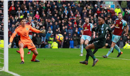 Man City bị cầm chân bởi ngựa ô Burnley
