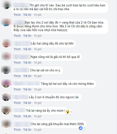 Ngày cưới được chị chồng cho vàng giả, lại còn đem khoe khắp nơi, nàng dâu nhờ tư vấn sẽ tặng gì trong đám cưới chị