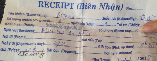 Trả tiền xe thay cho khách nước ngoài để giữ hình ảnh Việt Nam