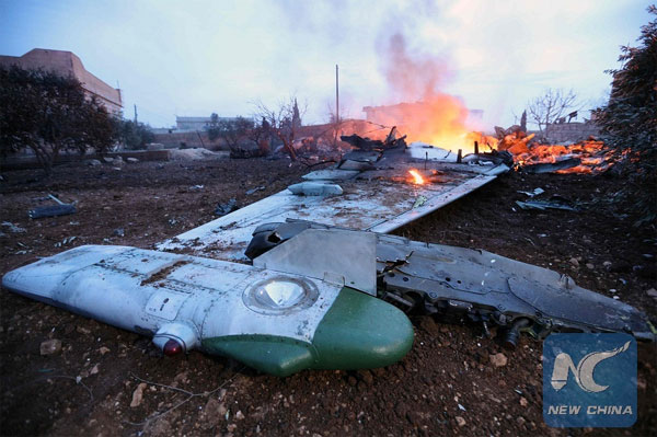 Chiến đấu cơ Nga rơi ở Syria, phi công bị giết Chiến đấu cơ Nga rơi ở Syria, phi công bị giết