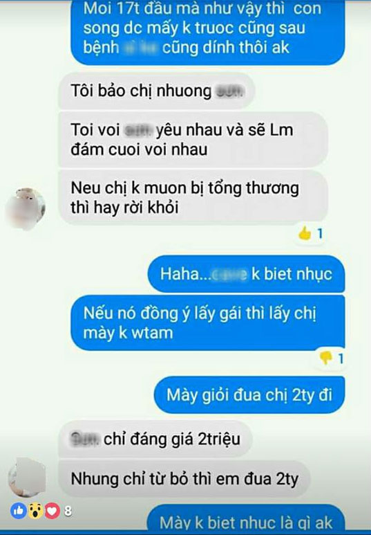 Chị em bàn tán xôn xao vụ bồ nhí nhắn tin cho vợ, ngã giá 2 tỷ để chị ơi nhường chồng cho em