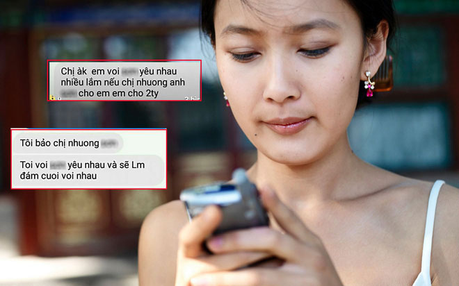 Chị em bàn tán xôn xao vụ bồ nhí nhắn tin cho vợ, ngã giá 2 tỷ để chị ơi nhường chồng cho em Chị em bàn tán xôn xao vụ bồ nhí nhắn tin cho vợ, ngã giá 2 tỷ để chị ơi nhường chồng cho em
