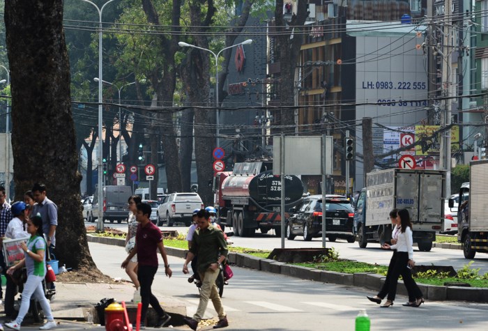 Đường Tôn Đức Thắng thay đổi bất ngờ sau khi hàng cổ thụ bị đốn hạ