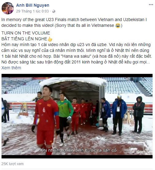 Không có chuyện ca sĩ Nhật Bản hát tặng đội U23 Việt Nam