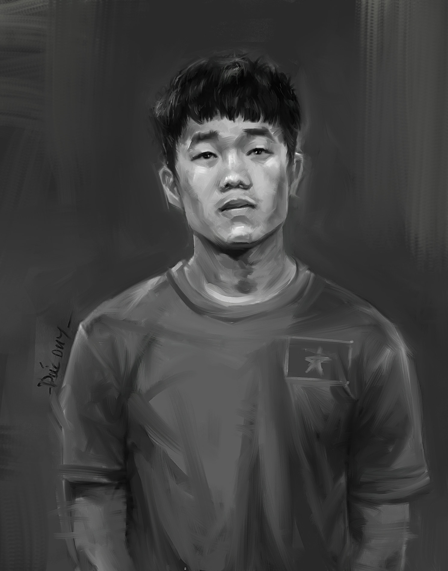 HLV Park Hang-seo và cầu thủ U23 Việt Nam trông thế nào qua tranh 2D?