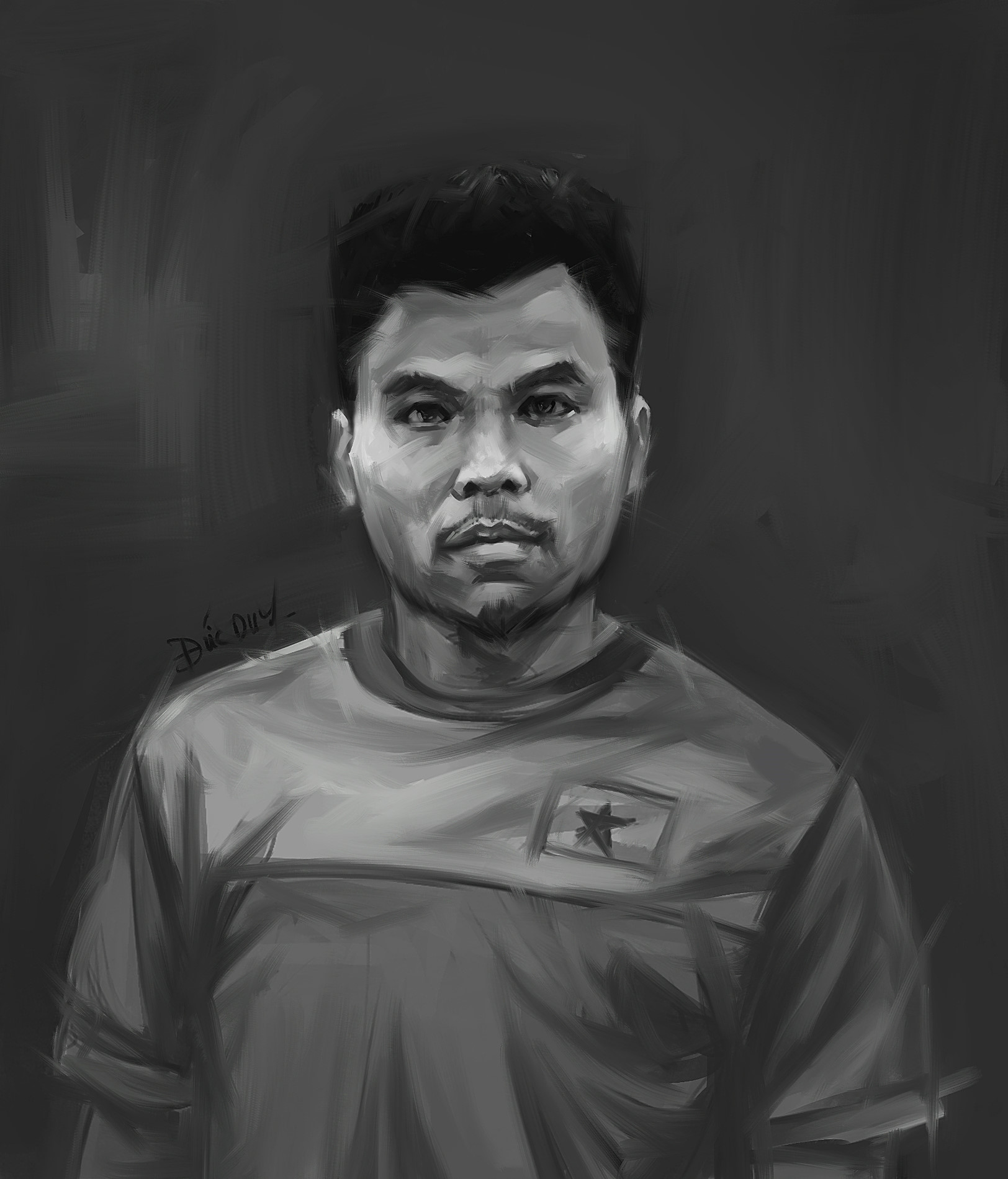 HLV Park Hang-seo và cầu thủ U23 Việt Nam trông thế nào qua tranh 2D?