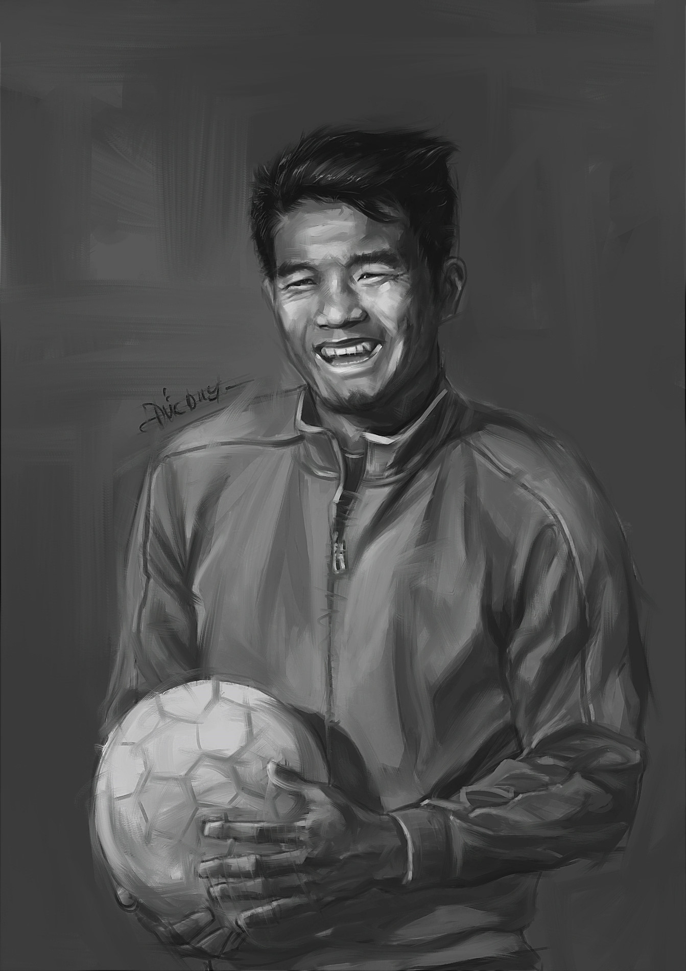 HLV Park Hang-seo và cầu thủ U23 Việt Nam trông thế nào qua tranh 2D?