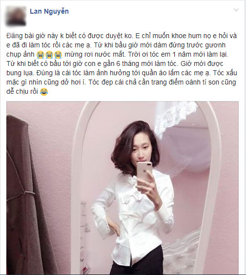 Ai bảo ở cữ là luộm thuộm xấu xí, nhìn những bà đẻ khoe tóc mới đón Tết này mà đi làm đẹp ngay thôi